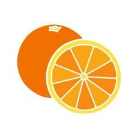 icône de couleur de glyphe orange. symbole de la silhouette sur fond blanc sans contour. espace négatif. illustration vectorielle vecteur