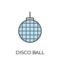 boule disco tendance vecteur