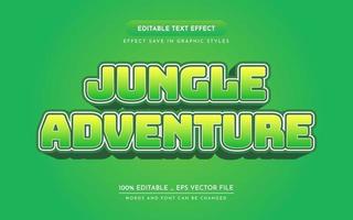 effet de texte modifiable 3d jungle