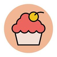 concepts de cupcake à la mode vecteur