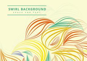 Swirly colorful lines vector