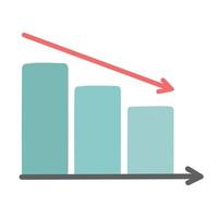 crise financière. problème économique mondial de l'argent. faillite dette de prêt impayée, échec de l'investissement démarrage de l'entreprise effondrement. vecteur