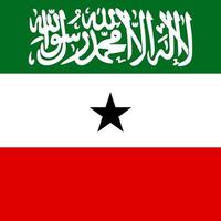 drapeau somaliland, couleurs officielles. illustration vectorielle. vecteur