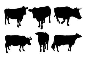Vecteur de silhouette de vache