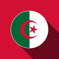 pays algerie. drapeau algérien. illustration vectorielle. vecteur