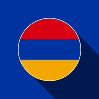 pays arménie. drapeau arménien. illustration vectorielle. vecteur