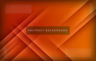 concept de fond orange dégradé abstrait moderne avec des formes géométriques découpées en papier vecteur