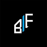 création de logo de lettre bf avec graphique vectoriel