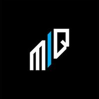 création de logo de lettre mq avec graphique vectoriel