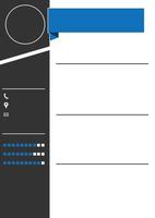 illustration de modèle de curriculum vitae adaptée à l'édition de documents et autres vecteur