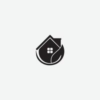 illustration simple du logo de la maison cool et adaptée au logo de la marque maison et autres