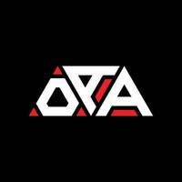 création de logo de lettre triangle oaa avec forme de triangle. monogramme de conception de logo triangle oaa. modèle de logo vectoriel triangle oaa avec couleur rouge. logo triangulaire oaa logo simple, élégant et luxueux. oaa