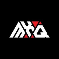 création de logo de lettre triangle mxq avec forme de triangle. monogramme de conception de logo triangle mxq. modèle de logo vectoriel triangle mxq avec couleur rouge. logo triangulaire mxq logo simple, élégant et luxueux. mxq