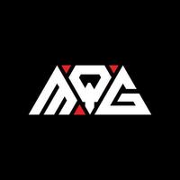 création de logo de lettre triangle mqg avec forme de triangle. monogramme de conception de logo triangle mqg. modèle de logo vectoriel triangle mqg avec couleur rouge. logo triangulaire mqg logo simple, élégant et luxueux. mqg