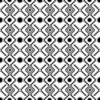 motif géométrique sans couture noir et blanc vecteur