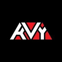 création de logo de lettre kvy triangle avec forme de triangle. monogramme de conception de logo triangle kvy. modèle de logo vectoriel triangle kvy avec couleur rouge. logo triangulaire kvy logo simple, élégant et luxueux. kvy
