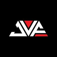 création de logo de lettre triangle jvf avec forme de triangle. monogramme de conception de logo triangle jvf. modèle de logo vectoriel triangle jvf avec couleur rouge. logo triangulaire jvf logo simple, élégant et luxueux. jvf