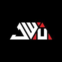 création de logo de lettre triangle jwu avec forme de triangle. monogramme de conception de logo triangle jwu. modèle de logo vectoriel triangle jwu avec couleur rouge. logo triangulaire jwu logo simple, élégant et luxueux. jwu