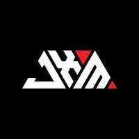 création de logo de lettre triangle jxm avec forme de triangle. monogramme de conception de logo triangle jxm. modèle de logo vectoriel triangle jxm avec couleur rouge. logo triangulaire jxm logo simple, élégant et luxueux. jxm