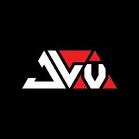 création de logo de lettre triangle jlv avec forme de triangle. monogramme de conception de logo triangle jlv. modèle de logo vectoriel triangle jlv avec couleur rouge. logo triangulaire jlv logo simple, élégant et luxueux. jlv