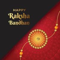 illustration de raksha bandhan, festival indien de célébration de liaison frère et soeur avec rakhi décoratif vecteur