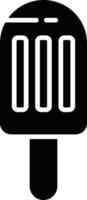 icône de glyphe de bâton de popsicle vecteur