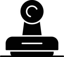 icône de glyphe de timbre vecteur