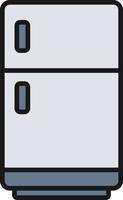 ligne de réfrigérateur remplie vecteur