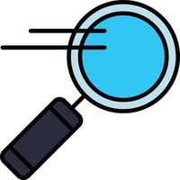 icône de glyphe de recherche vecteur