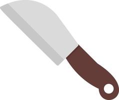 icône plate de couteau vecteur