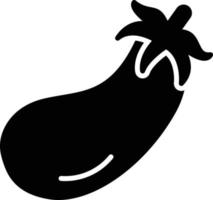 icône de glyphe d'aubergine vecteur