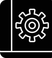 icône de glyphe de livre vecteur