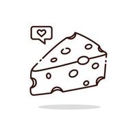 illustration graphique vectoriel de fromage