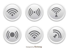 Vecteur Logo Wifi blanc