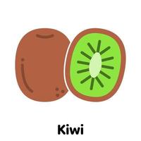 icône de kiwi, vecteur, illustration. vecteur