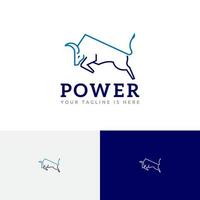 power run jump bull taurus butt line logo