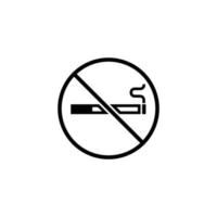 création de logo d'avertissement non fumeur vecteur