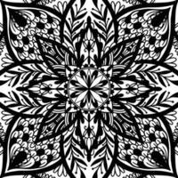 graphique rond traditionnel mandala abstrait isolé en blanc background.boho indien shape.ethnic style oriental. vecteur