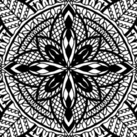 graphique rond traditionnel mandala abstrait isolé en blanc background.boho indien shape.ethnic style oriental. vecteur