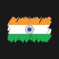 vecteur de brosse de drapeau de l'Inde. drapeau national