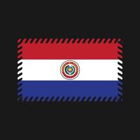 vecteur de drapeau du paraguay. drapeau national