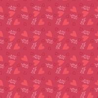 motif d'amour motif de la saint valentin motif romantique motif sans couture vecteur