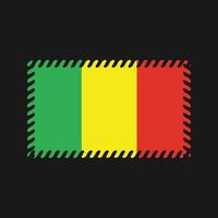 vecteur de drapeau malien. drapeau national