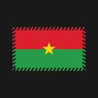 vecteur de drapeau burkina faso. drapeau national