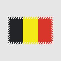 vecteur de drapeau belge. drapeau national