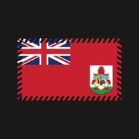 vecteur de drapeau des bermudes. drapeau national