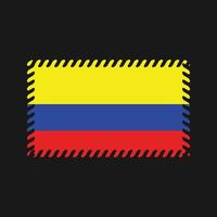 vecteur de drapeau colombien. drapeau national