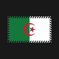 vecteur de drapeau algérien. drapeau national