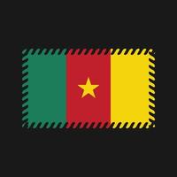 vecteur de drapeau camerounais. drapeau national