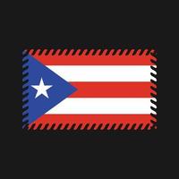 vecteur de drapeau de porto rico. drapeau national